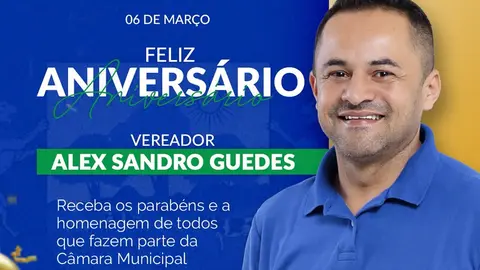 Câmara de Massaranduba homenageia vereador Alex Sandro Guedes em seu aniversário