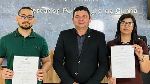 Câmara Municipal fortalece equipe com posse de dois novos servidores efetivos