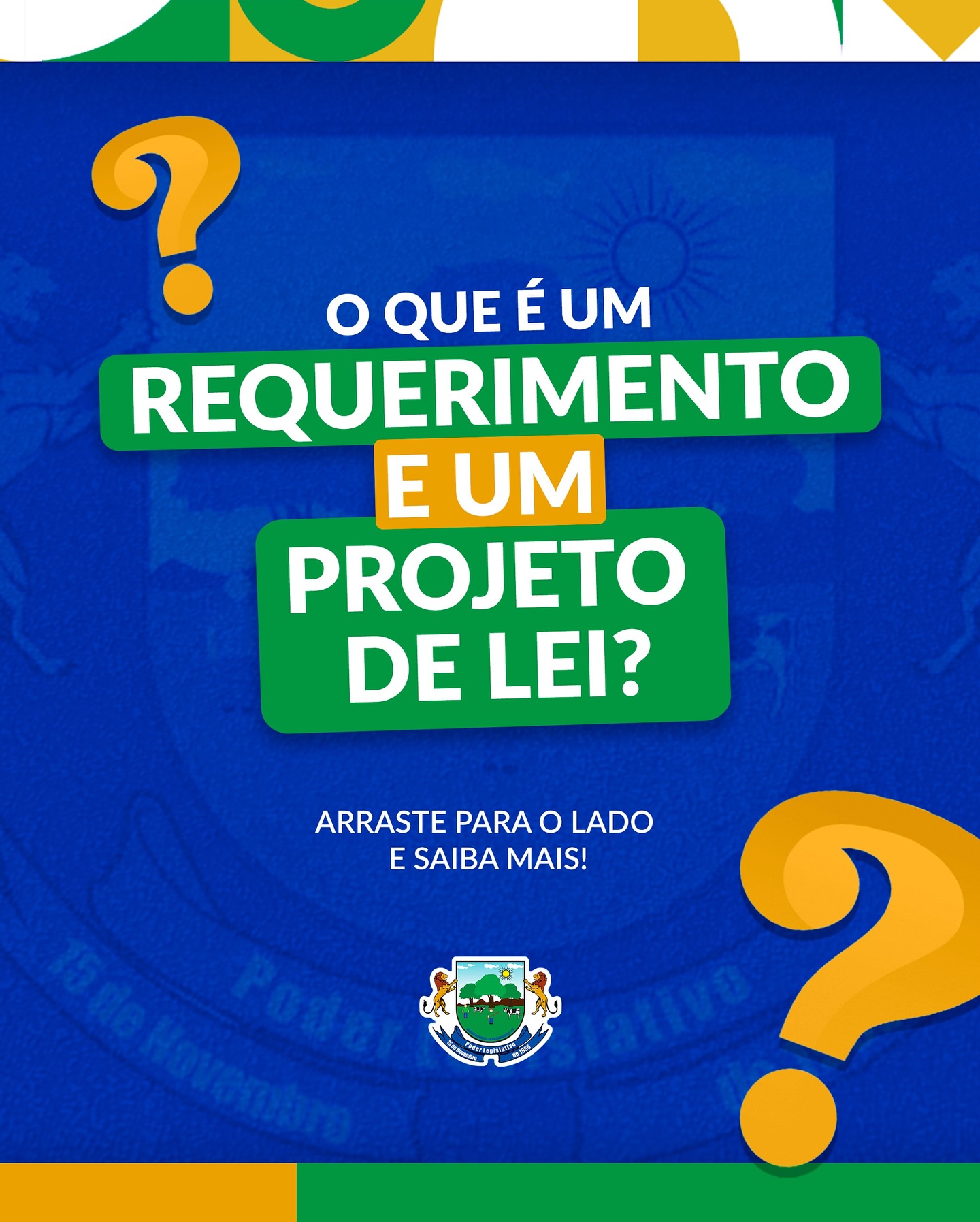 Você sabe qual a diferença entre Requerimento e Projeto de Lei?