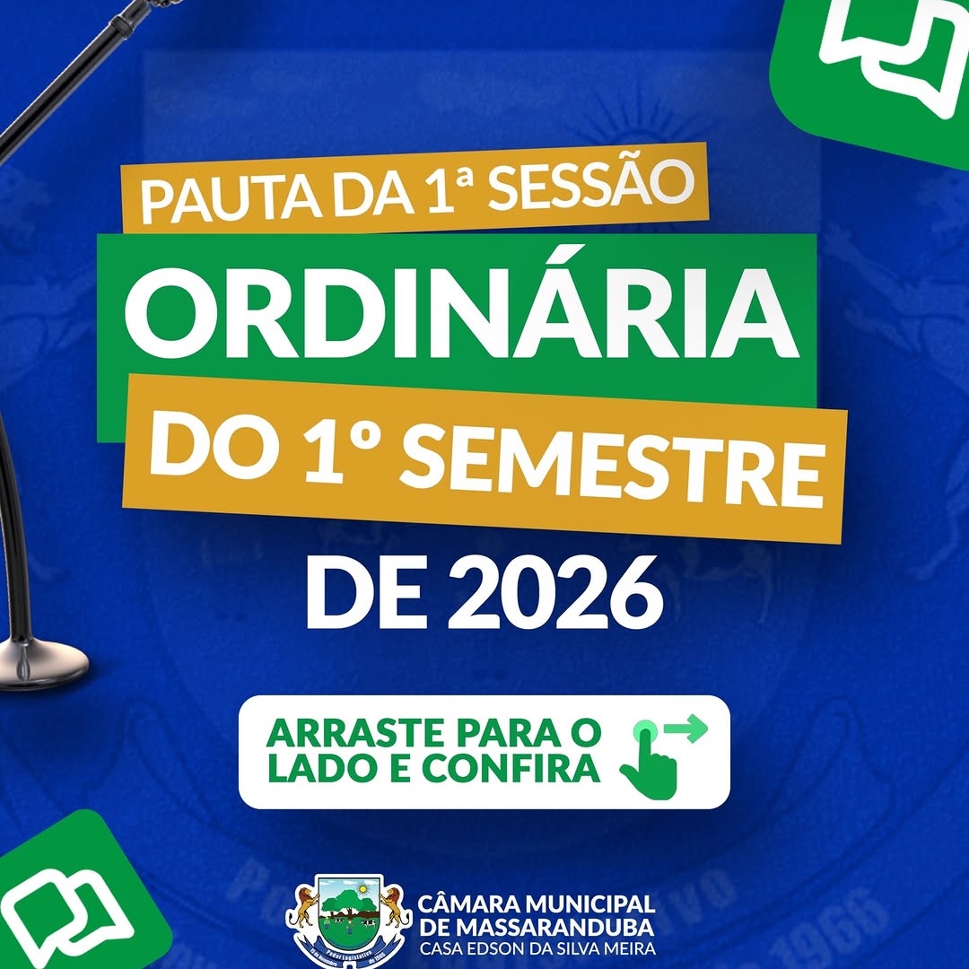 1ª Sessão Ordinária de 2026: Câmara aprova importantes requerimentos