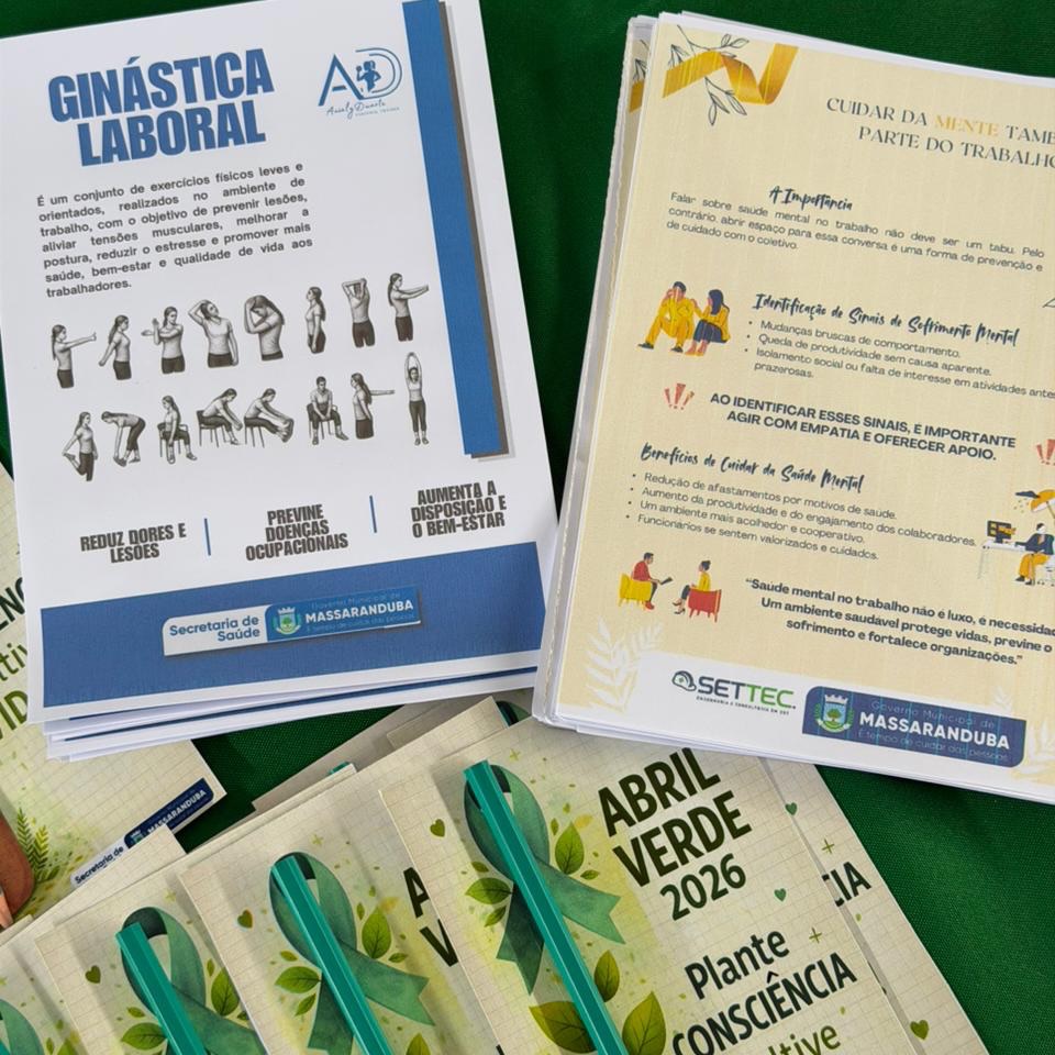 Abril Verde: Câmara de Massaranduba reforça segurança e saúde no trabalho