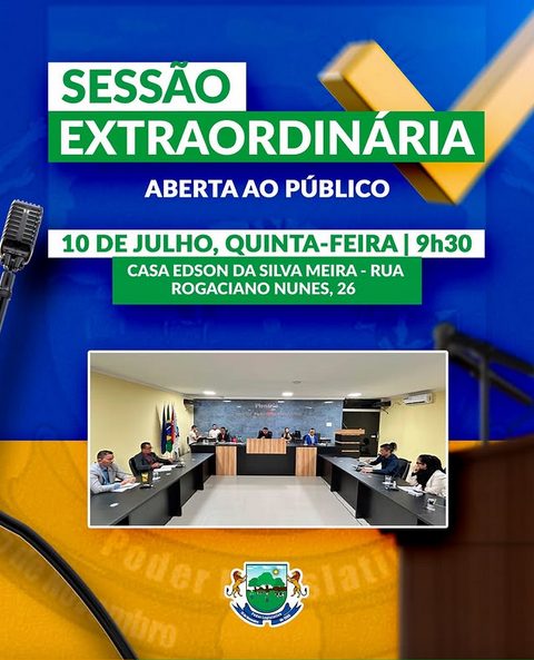 Câmara de Massaranduba convoca população para sessão extraordinária nesta quinta-feira (10)