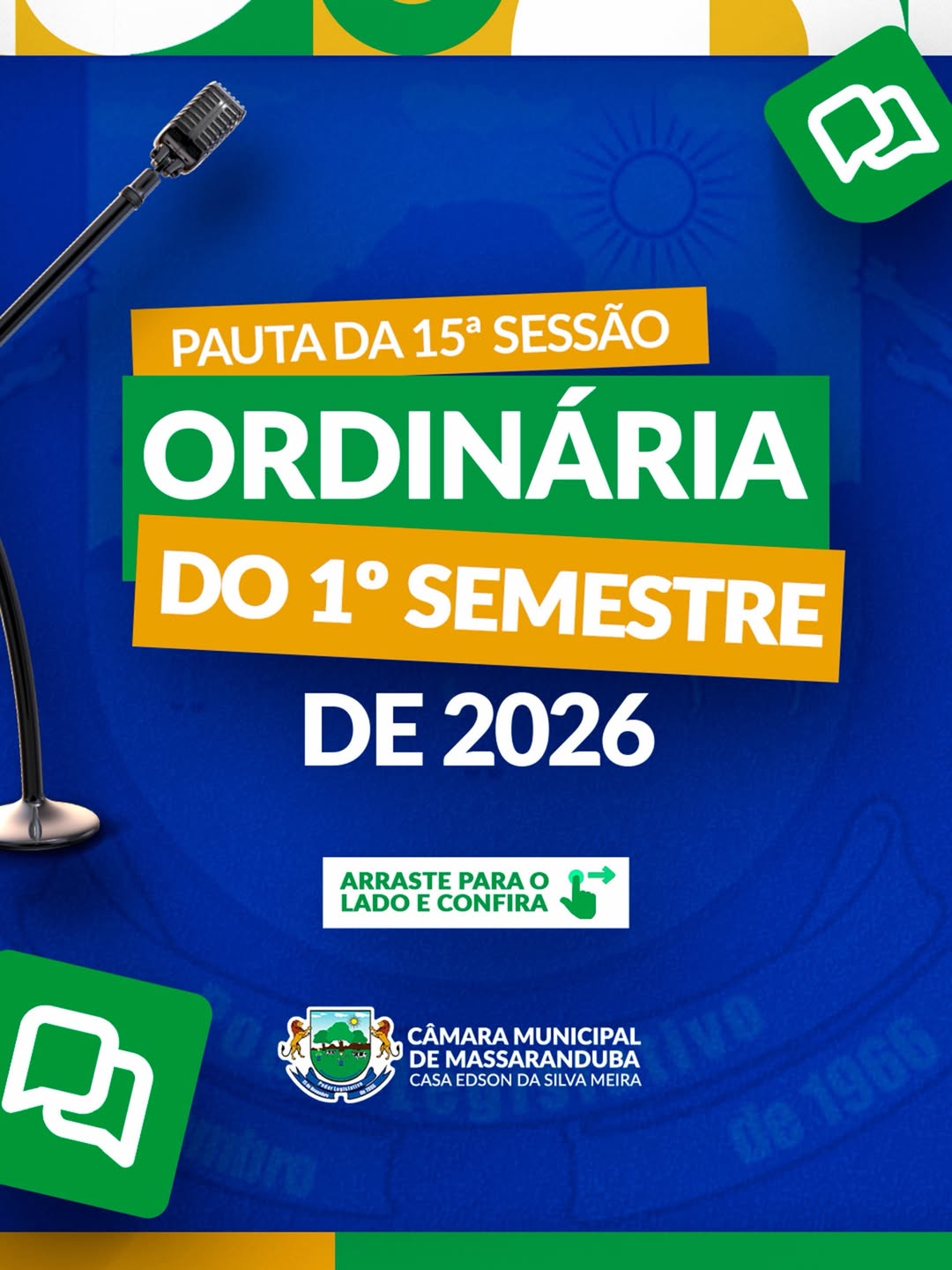 Câmara de Massaranduba vota projetos e requerimentos na 15ª Sessão Ordinária