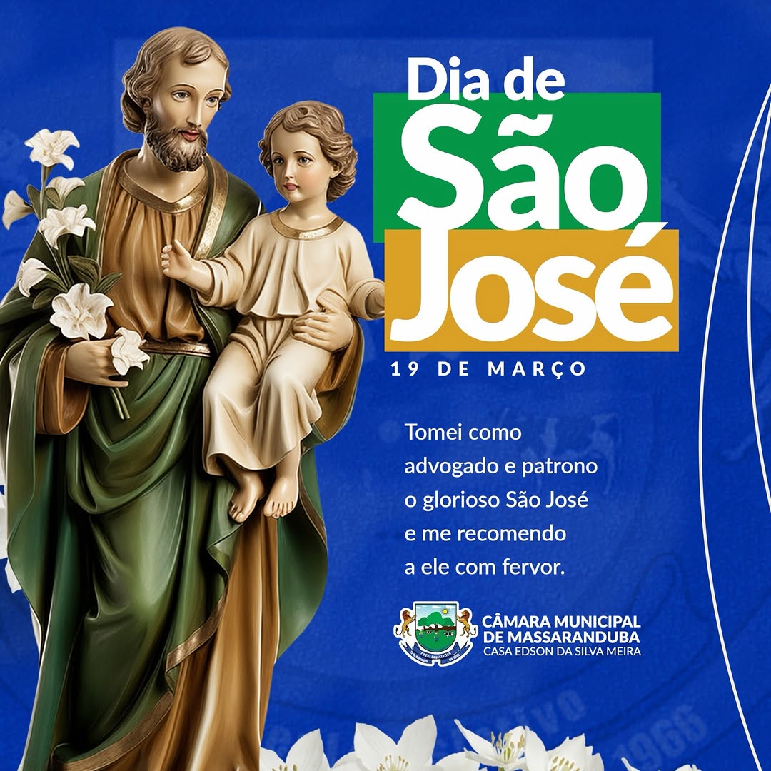 Câmara Municipal celebra Dia de São José e exalta valores de fé e trabalho