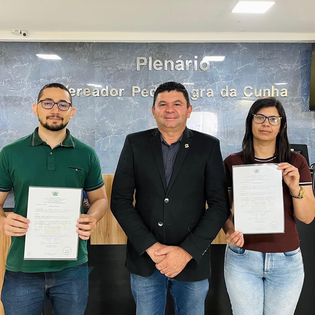 Câmara Municipal fortalece equipe com posse de dois novos servidores efetivos
