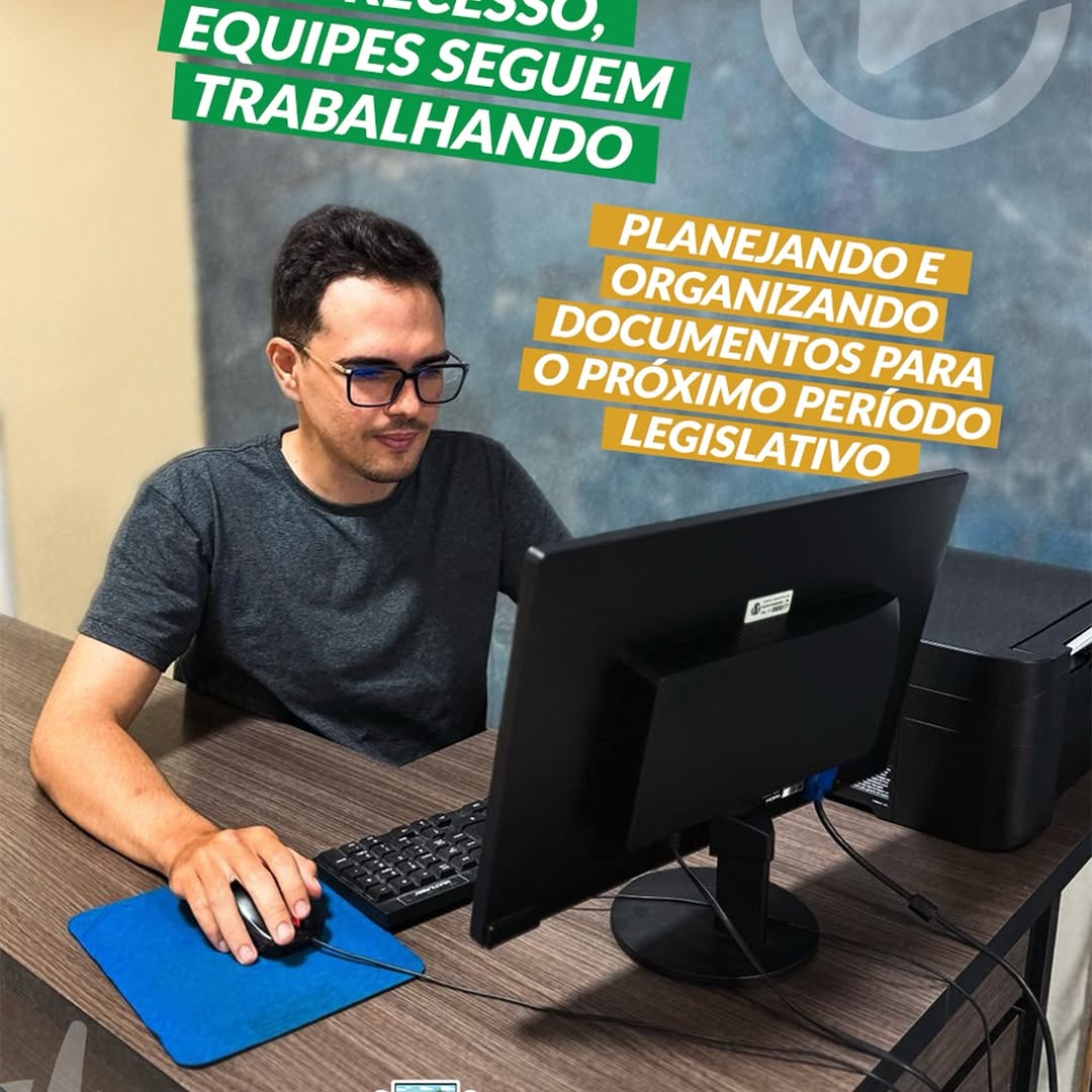 Câmara Municipal mantém ritmo em recesso, planejando próximo período