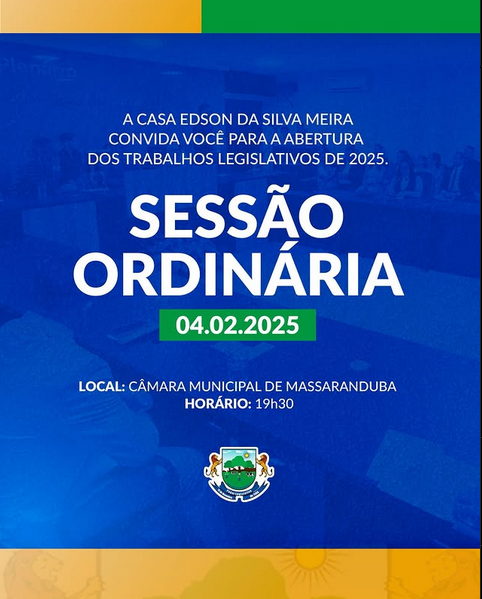 Convite: Abertura Oficial dos Trabalhos Legislativos de 2025
