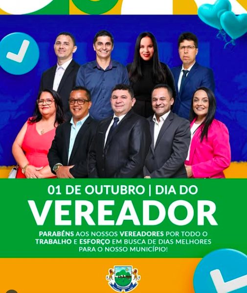 Hoje, 1º de outubro, celebramos o Dia do Vereador!