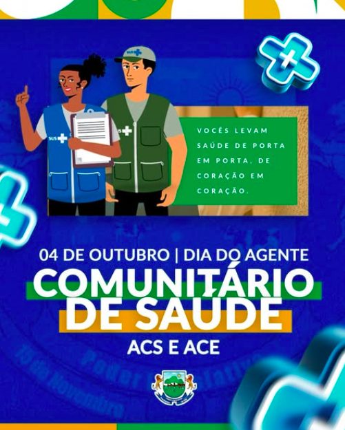Hoje, celebramos o Dia do Agente Comunitário de Saúde e do Agente de Combate às Endemias